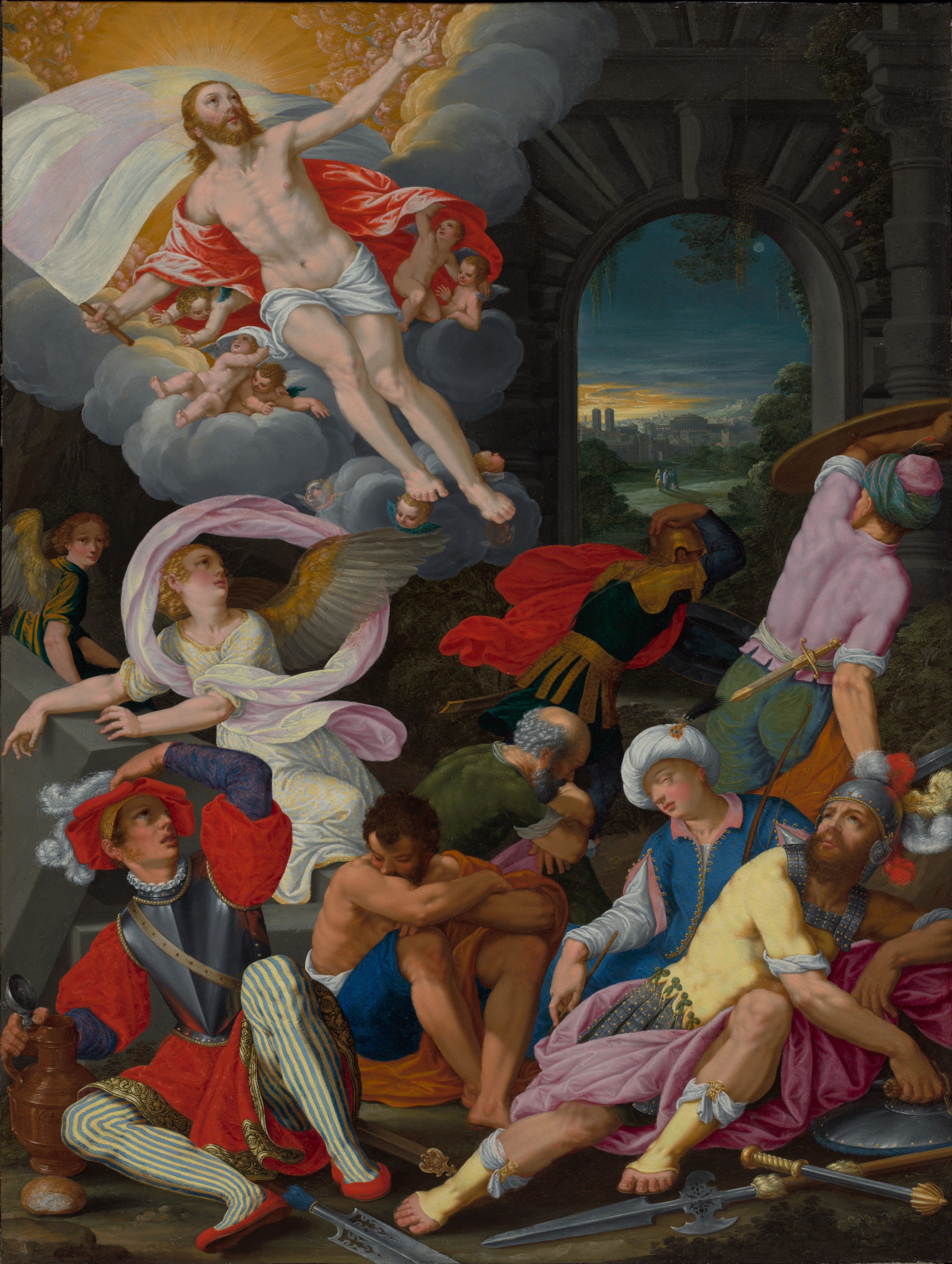 The Resurrection of Christ by Johann König, fine art print