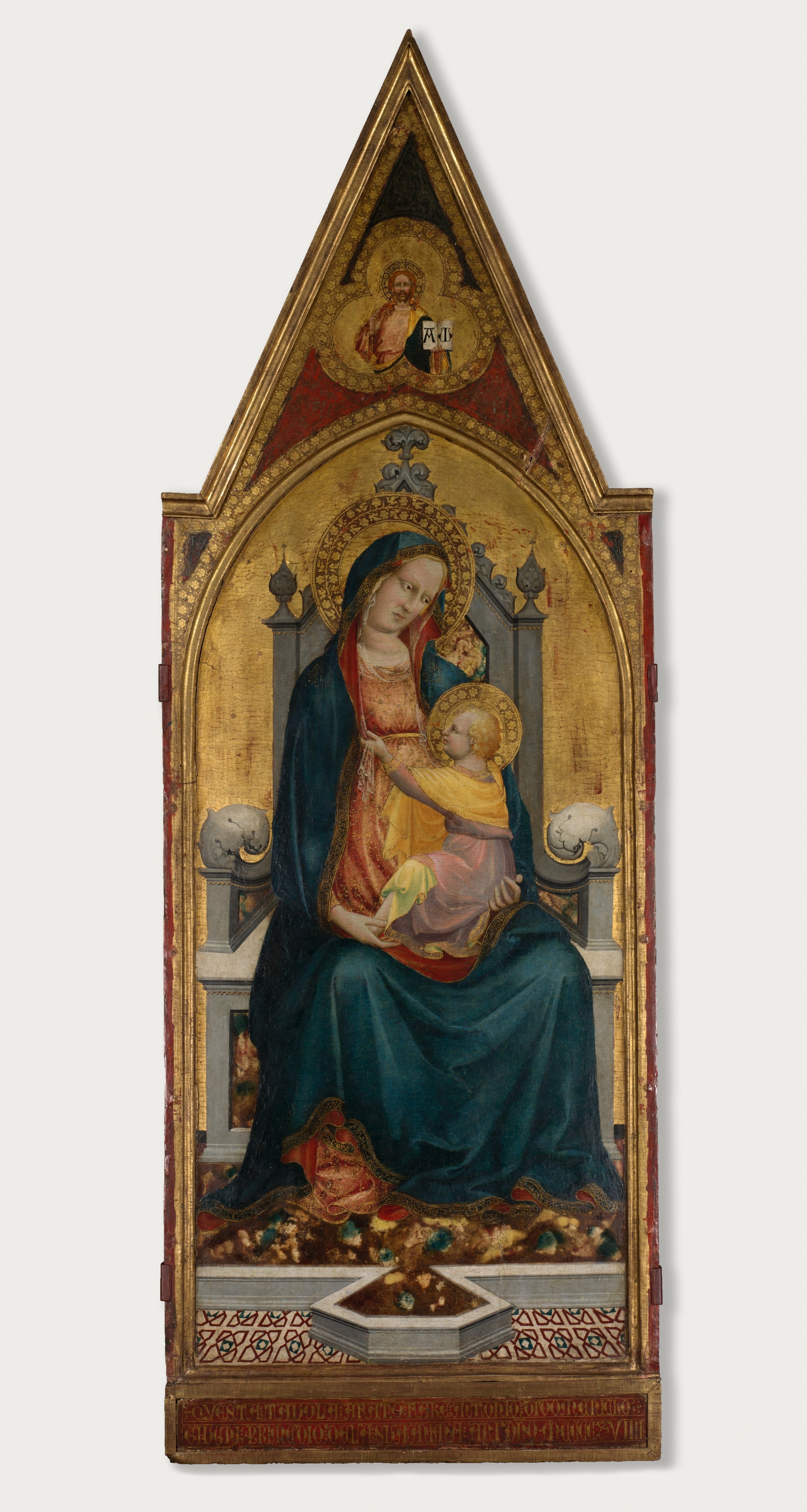 Virgin and Child Enthroned by Battista di Biagio Sanguigni, fine art print