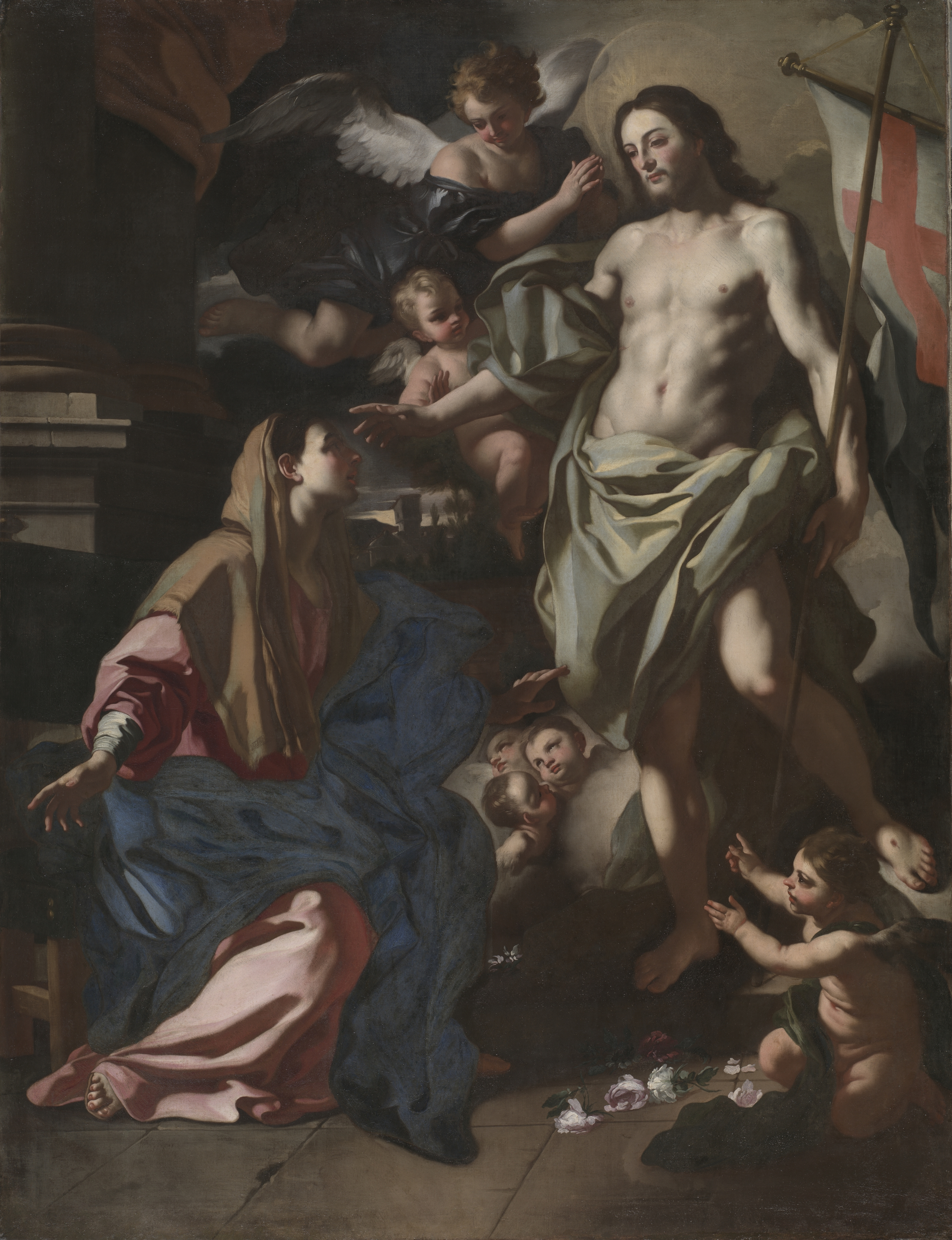 The Risen Christ Appearing to the Virgin by Francesco Solimena, fine art print