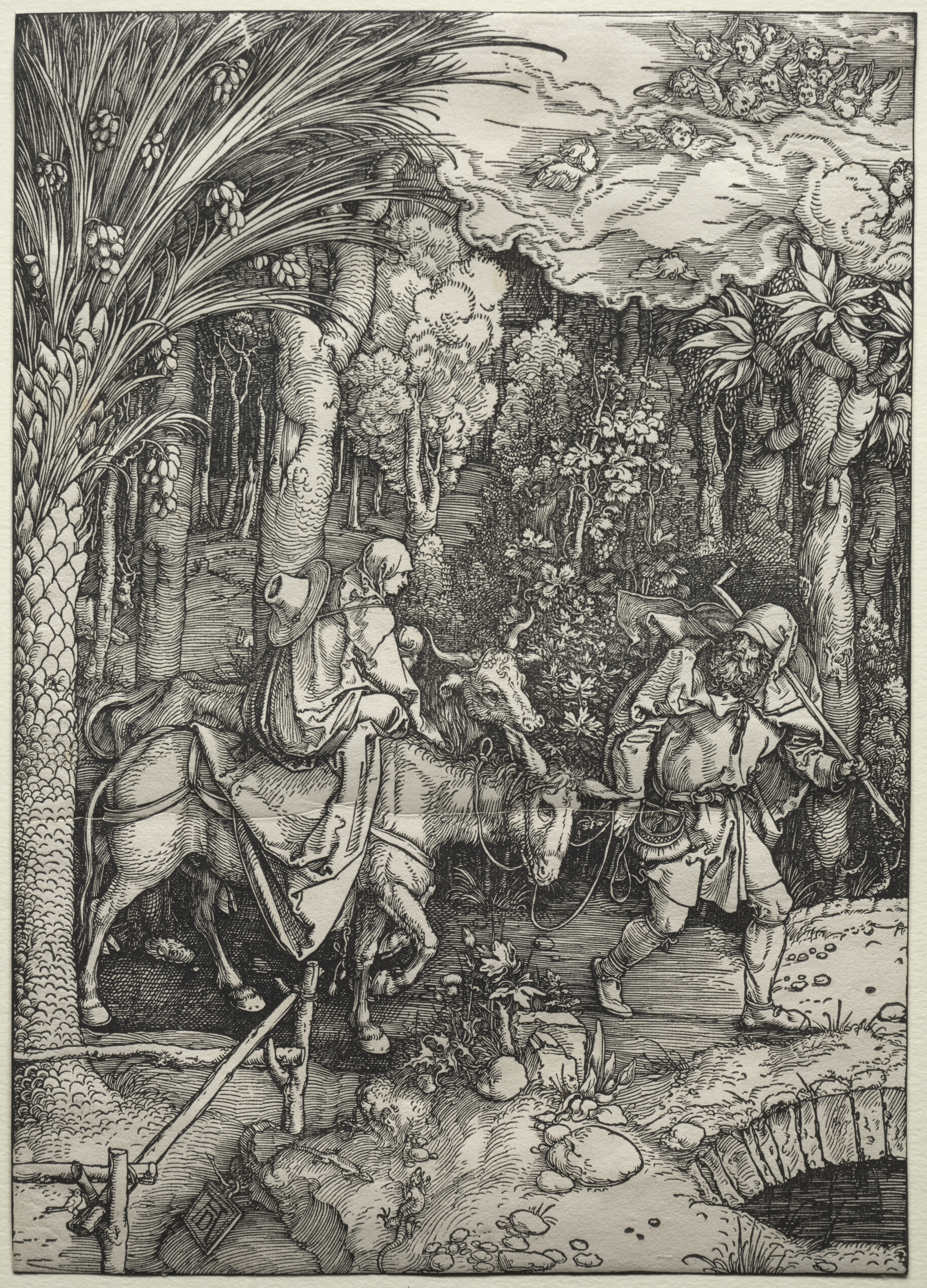 The Flight into Egypt by Albrecht Dürer, fine art print