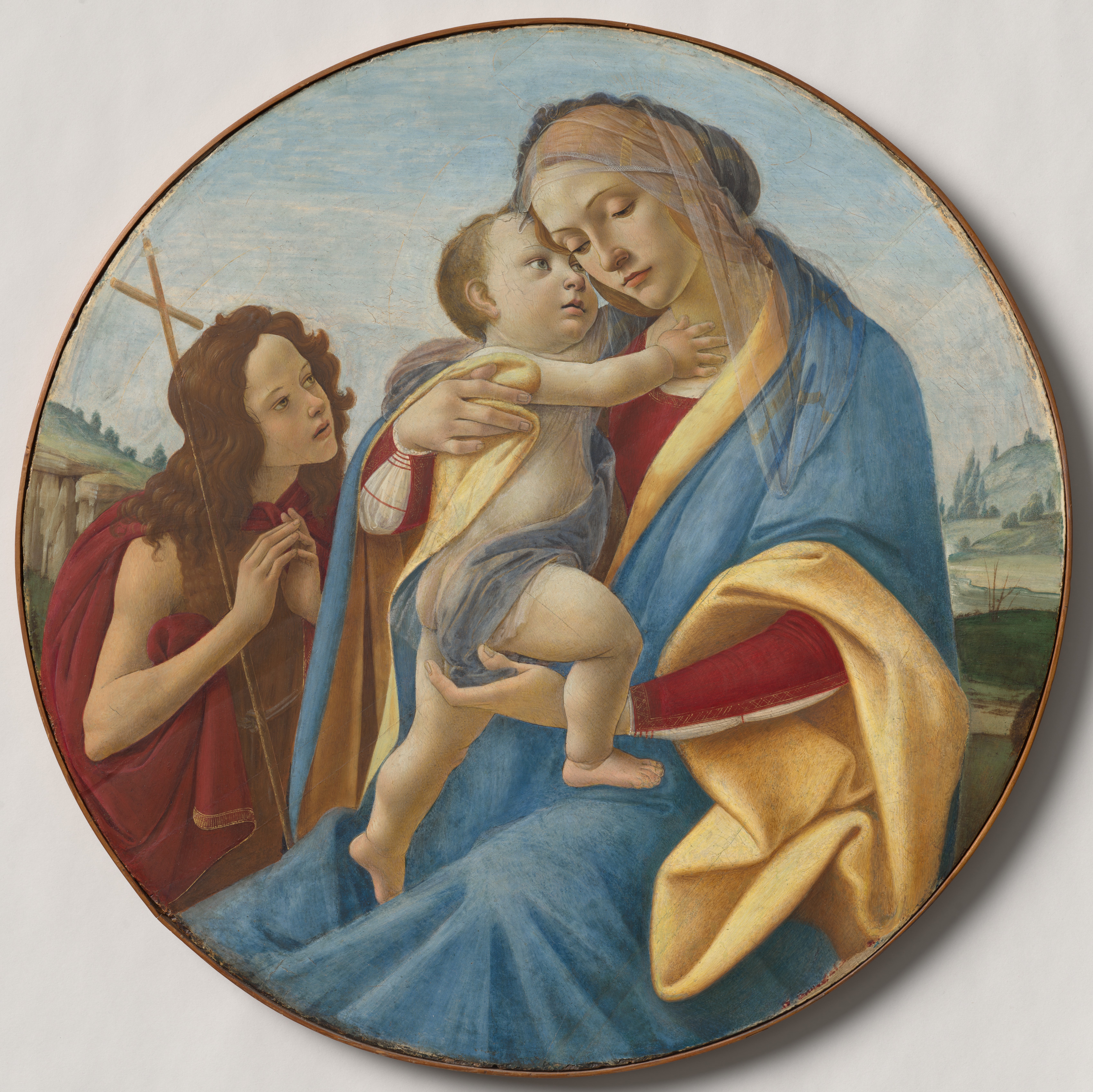 Virgin and Child with the Young Saint John the Baptist by Sandro Botticelli, fine art print